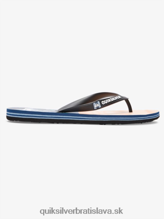 molokai päť-o žabky Quiksilver muži B80HXR1857 čierna/oranžová/zelená