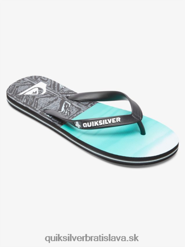 molokai päť-o žabky Quiksilver muži B80HXR1859 čierna/modrá