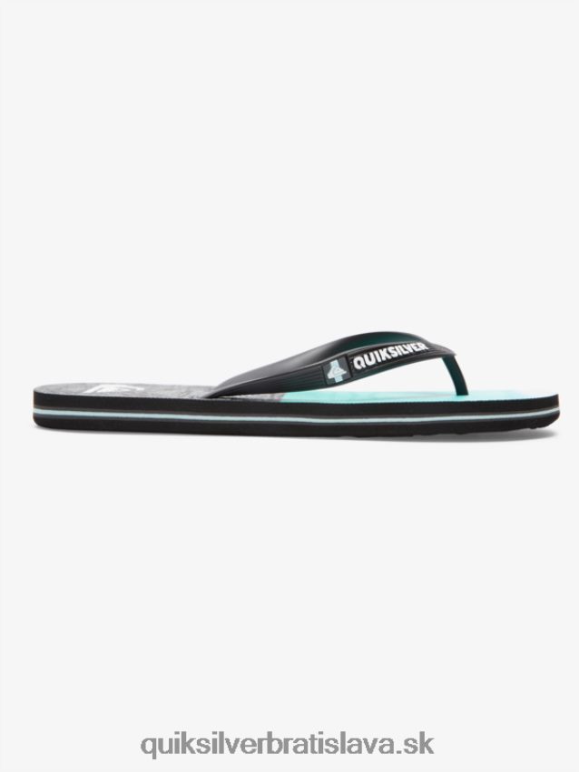 molokai päť-o žabky Quiksilver muži B80HXR1859 čierna/modrá