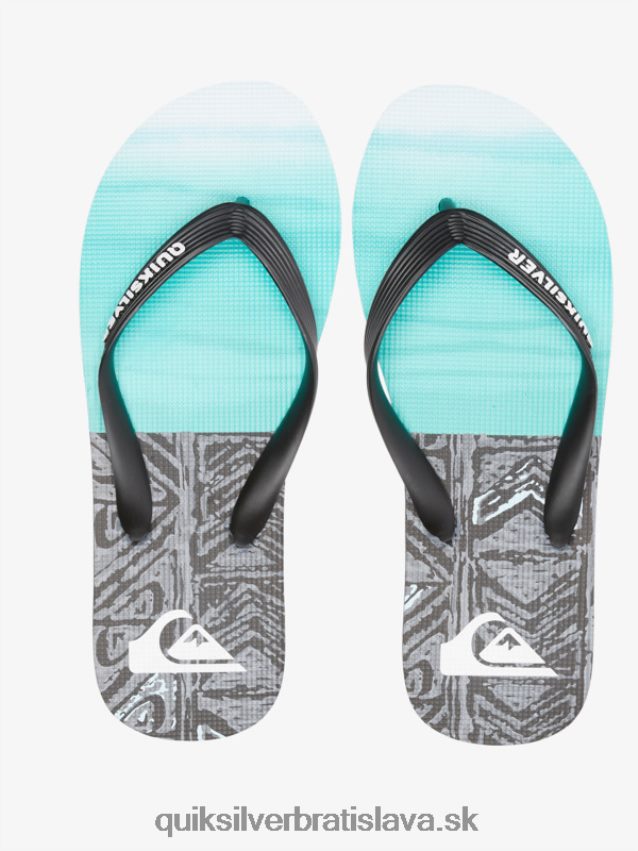 molokai päť-o žabky Quiksilver muži B80HXR1859 čierna/modrá
