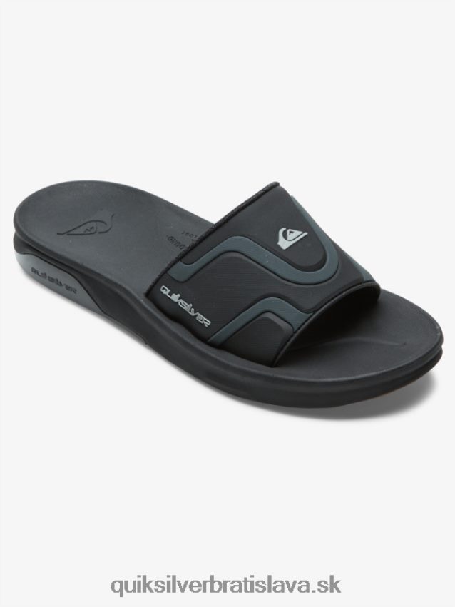 šmykľavé sandále na zotavenie Quiksilver muži B80HXR1257 čierna