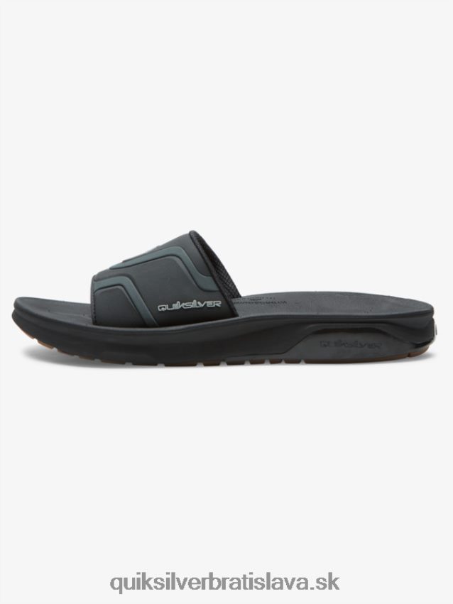 šmykľavé sandále na zotavenie Quiksilver muži B80HXR1257 čierna