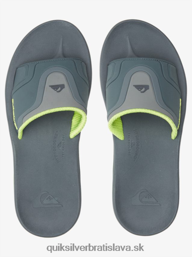 šmykľavé sandále na zotavenie Quiksilver muži B80HXR1258 šedá 1