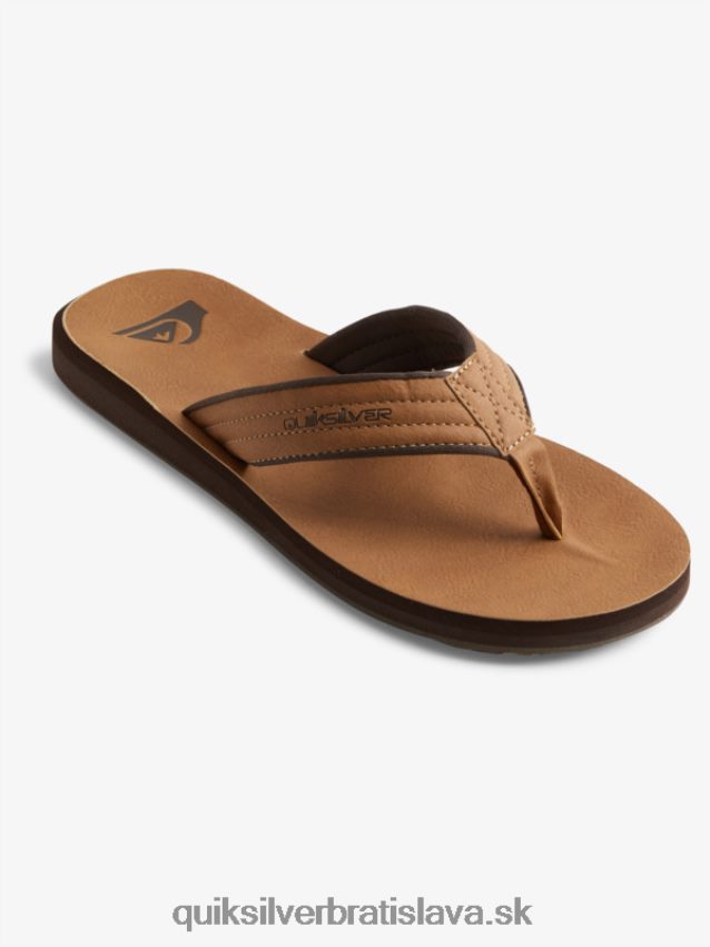 nubukové sandále carver Quiksilver muži B80HXR912 tan - vzor_1