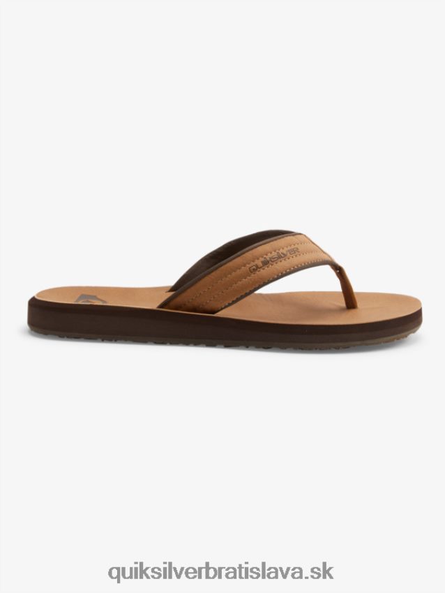 nubukové sandále carver Quiksilver muži B80HXR912 tan - vzor_1