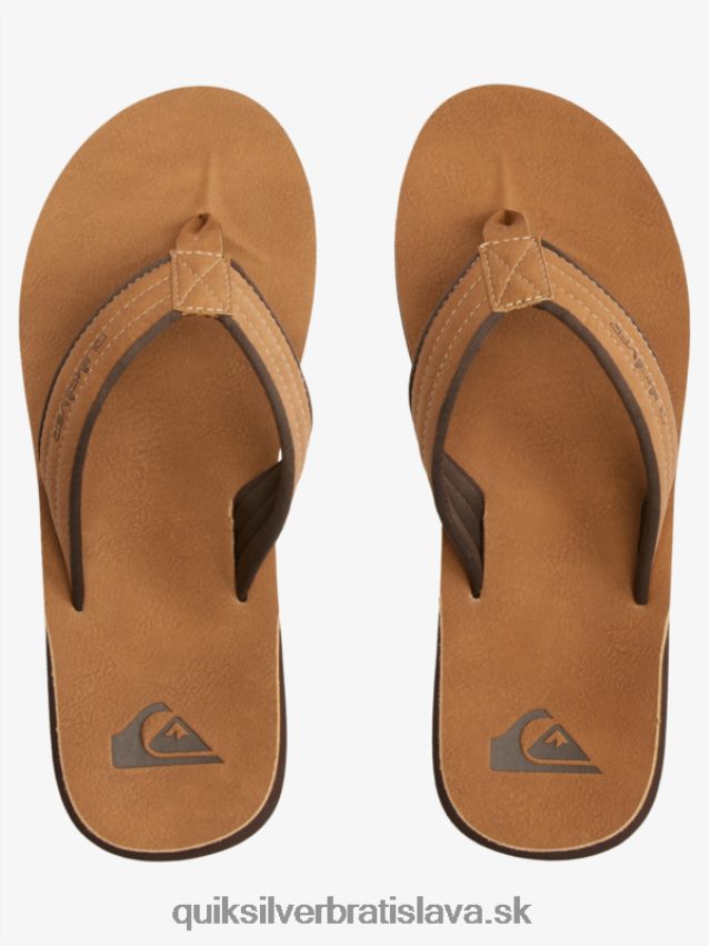 nubukové sandále carver Quiksilver muži B80HXR912 tan - vzor_1