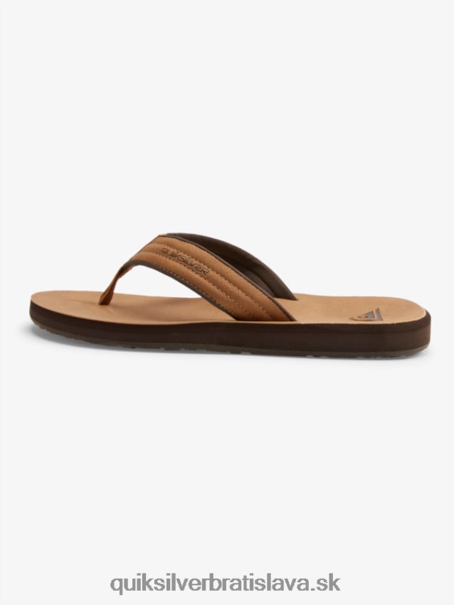 nubukové sandále carver Quiksilver muži B80HXR912 tan - vzor_1