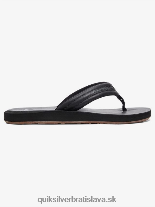 nubukové sandále carver Quiksilver muži B80HXR913 plná čierna