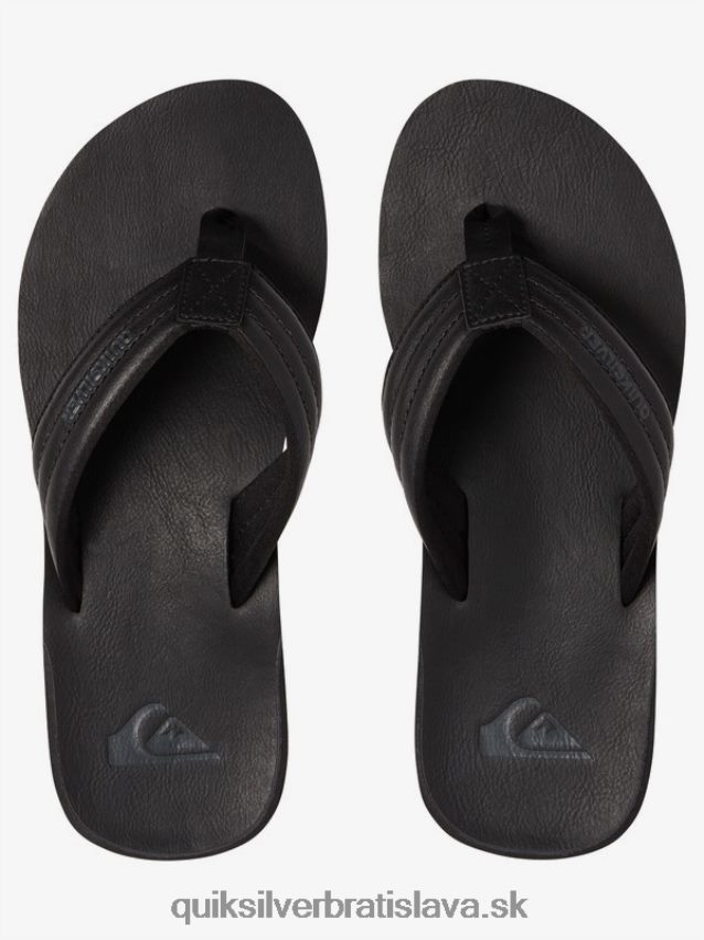nubukové sandále carver Quiksilver muži B80HXR913 plná čierna