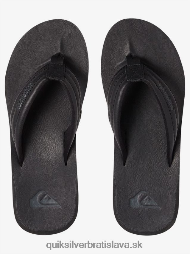 nubukové sandále carver Quiksilver muži B80HXR913 plná čierna