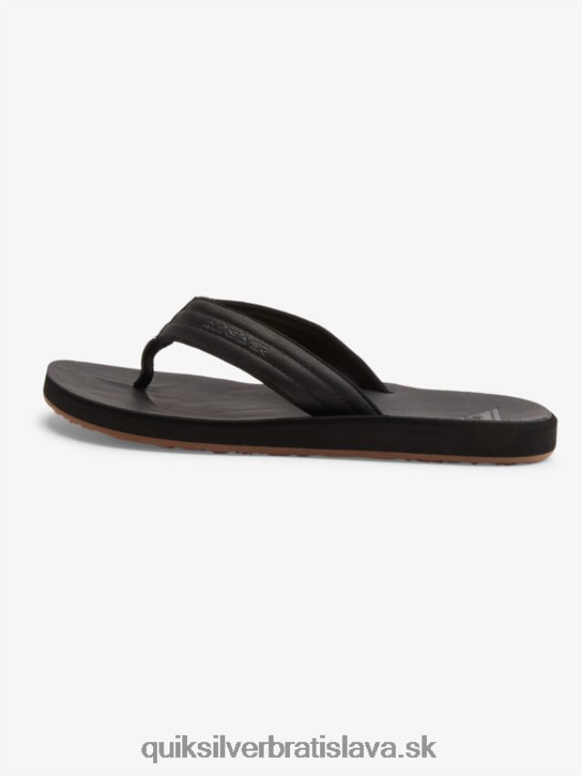 nubukové sandále carver Quiksilver muži B80HXR913 plná čierna