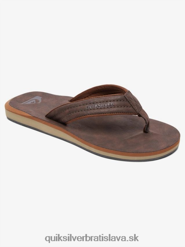 nubukové sandále carver Quiksilver muži B80HXR919 demitasse - pevný