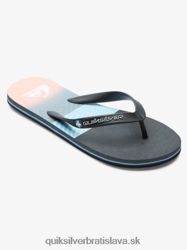 panelové žabky molokai Quiksilver muži B80HXR571 modrá/oranžová