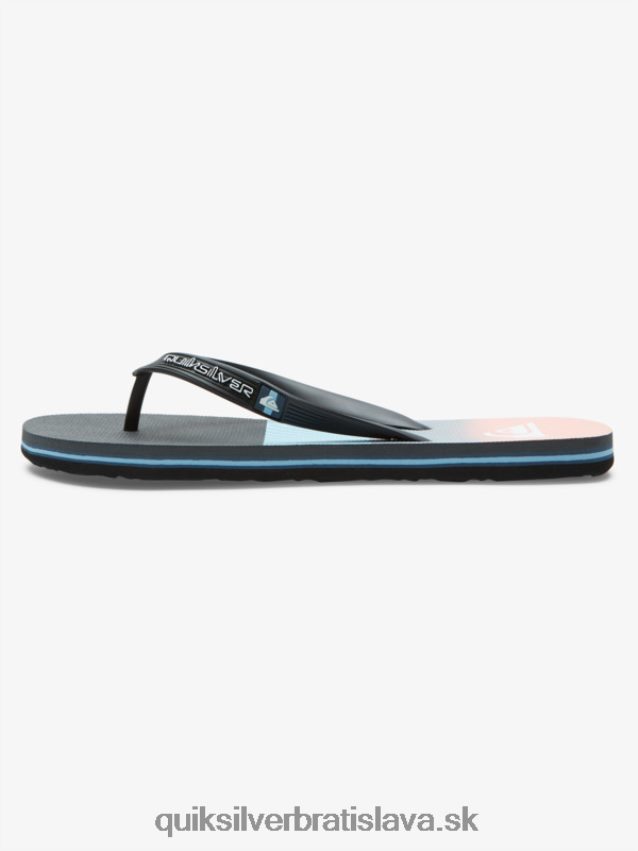 panelové žabky molokai Quiksilver muži B80HXR571 modrá/oranžová