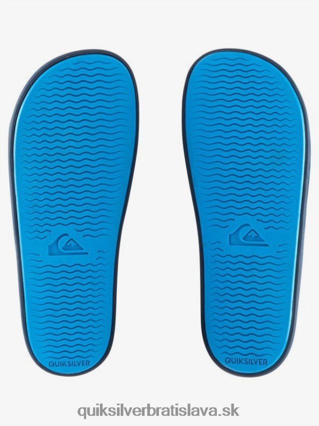 posuvné posúvače rivi slide Quiksilver muži B80HXR1018 modrá/sivá