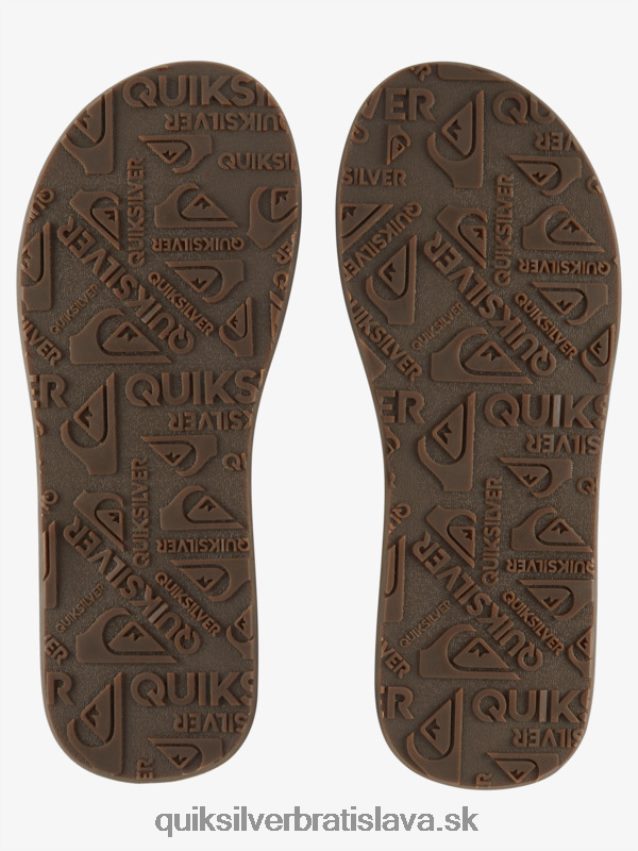 rezbárske kožené sandále Quiksilver muži B80HXR1773 hnedá