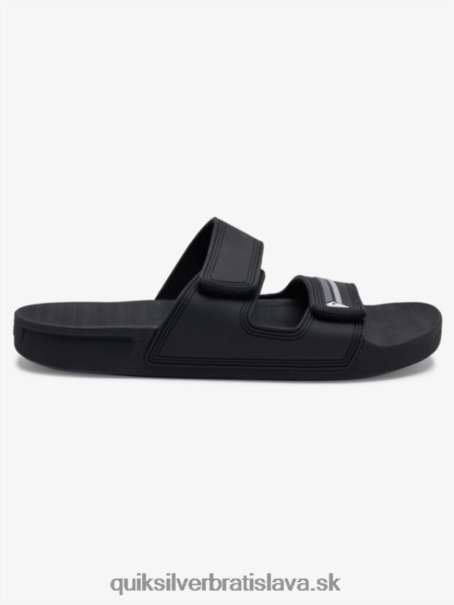 rivi sandále s dvojitým prispôsobením Quiksilver muži B80HXR1076 čierna/sivá