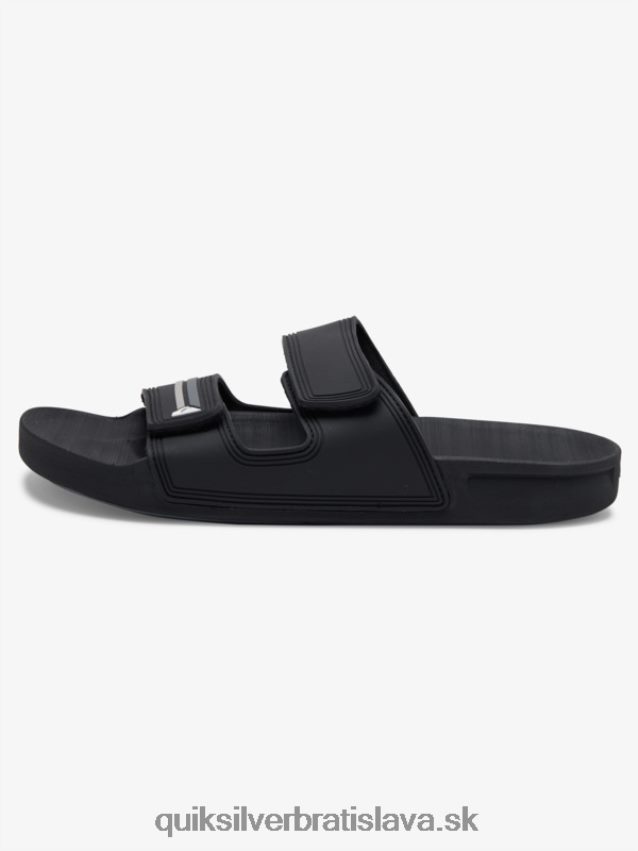 rivi sandále s dvojitým prispôsobením Quiksilver muži B80HXR1076 čierna/sivá