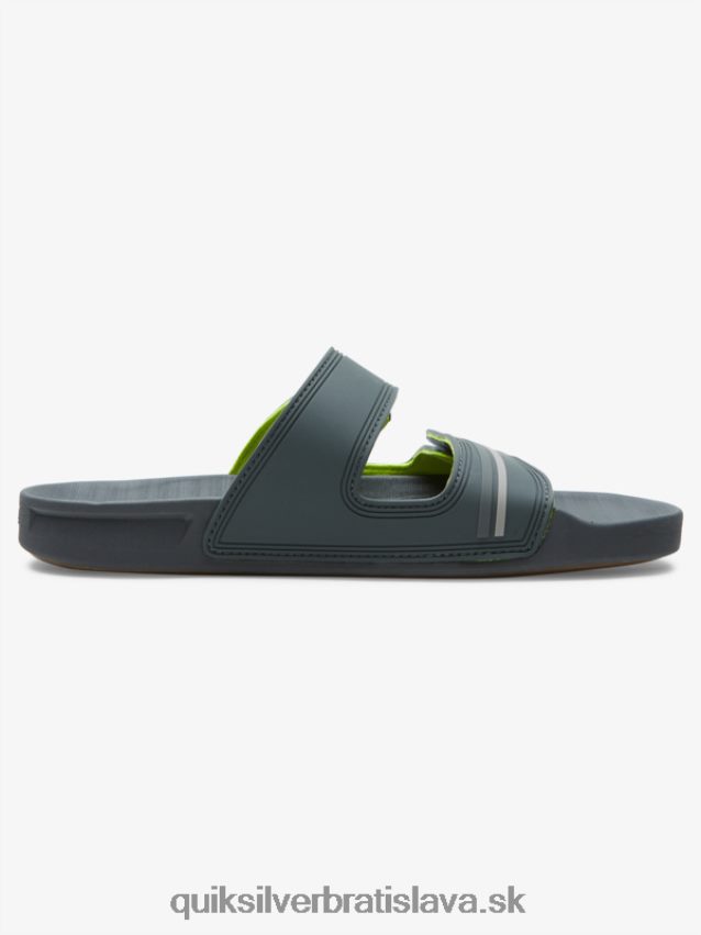rivi sandále s dvojitým prispôsobením Quiksilver muži B80HXR1078 šedá/čierna/zelená