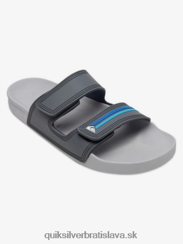 rivi sandále s dvojitým prispôsobením Quiksilver muži B80HXR1079 šedá/modrá