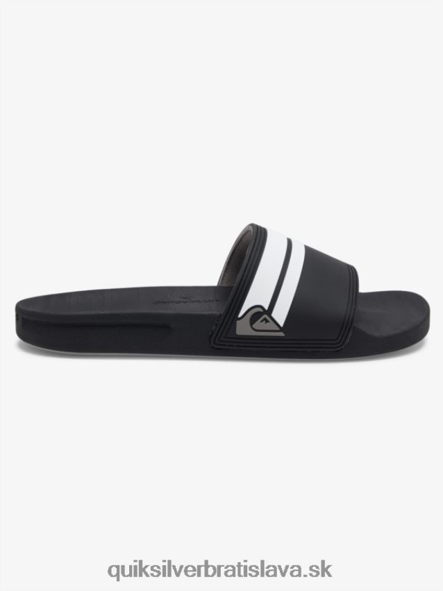 rivi slide slider sandále Quiksilver muži B80HXR760 čierna biela
