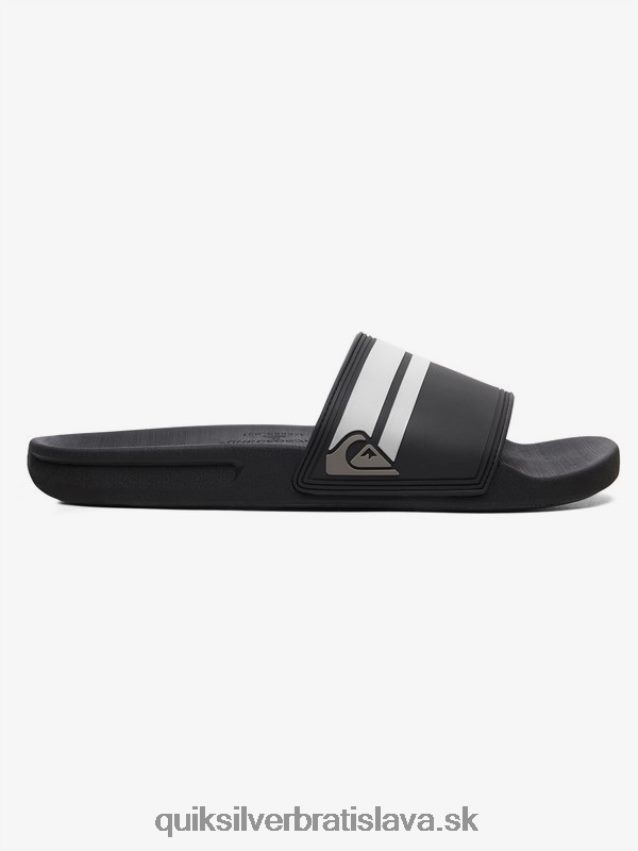 rivi slide slider sandále Quiksilver muži B80HXR760 čierna biela