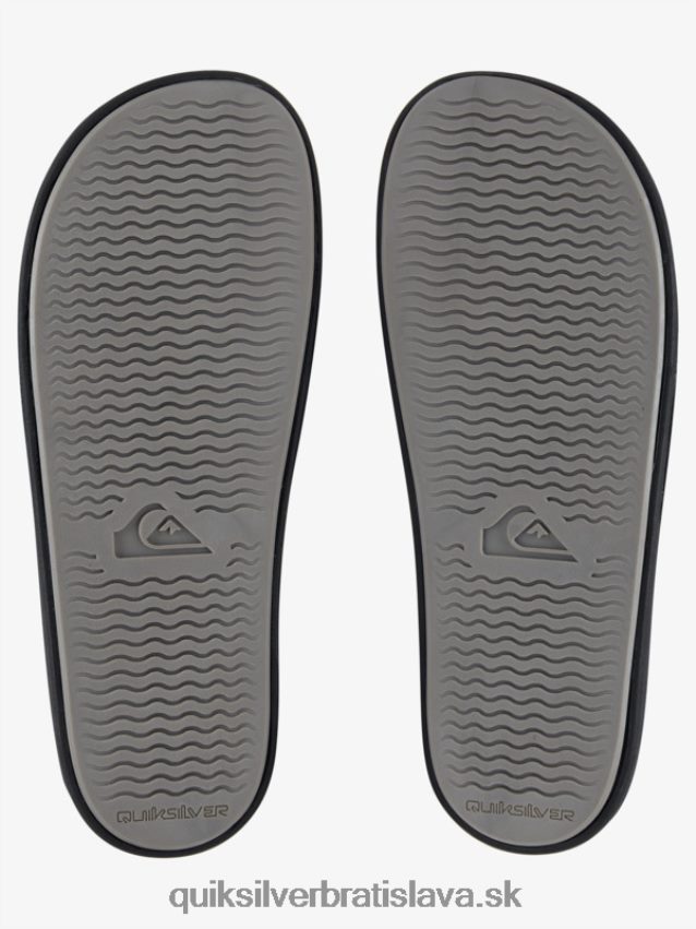 rivi slide slider sandále Quiksilver muži B80HXR760 čierna biela