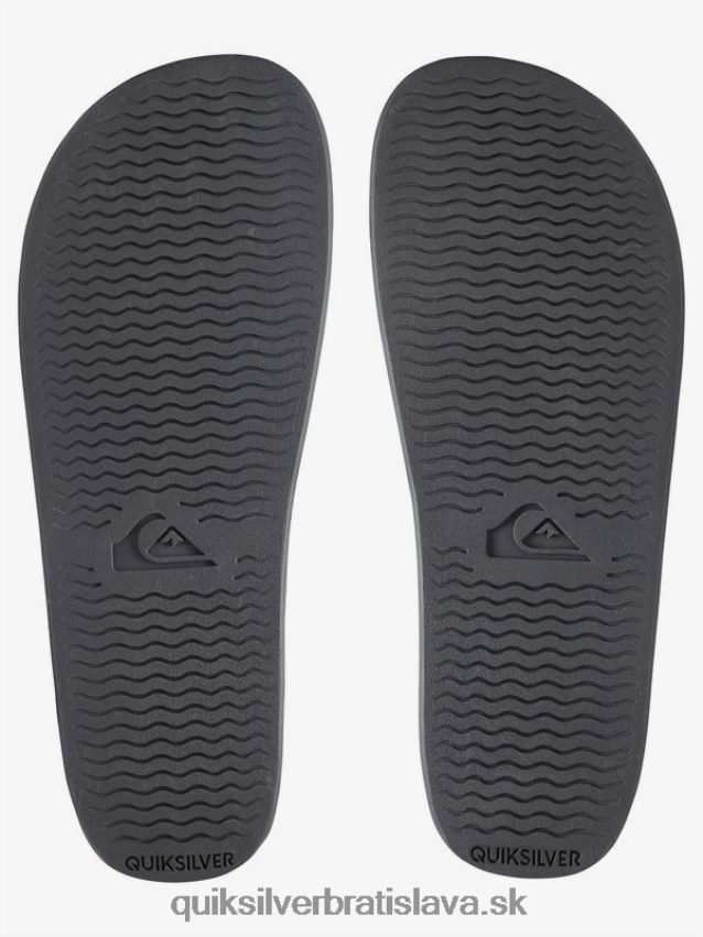 rivi slide slider sandále Quiksilver muži B80HXR760 čierna biela