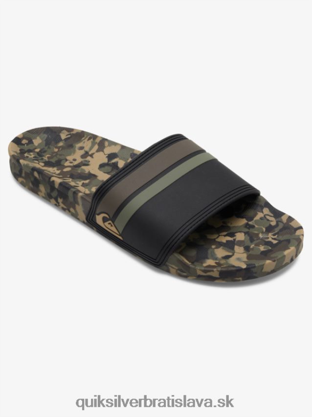 rivi slide slider sandále Quiksilver muži B80HXR761 zelená 2