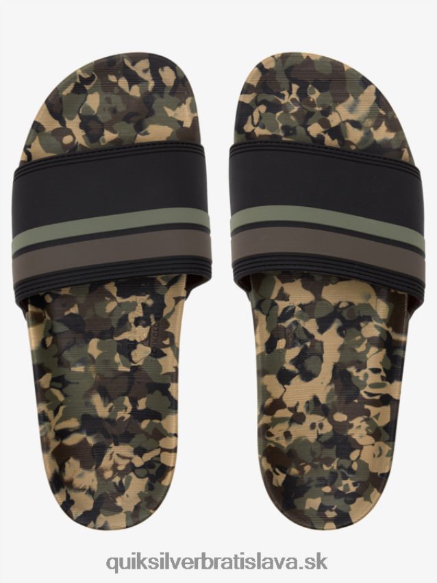 rivi slide slider sandále Quiksilver muži B80HXR761 zelená 2