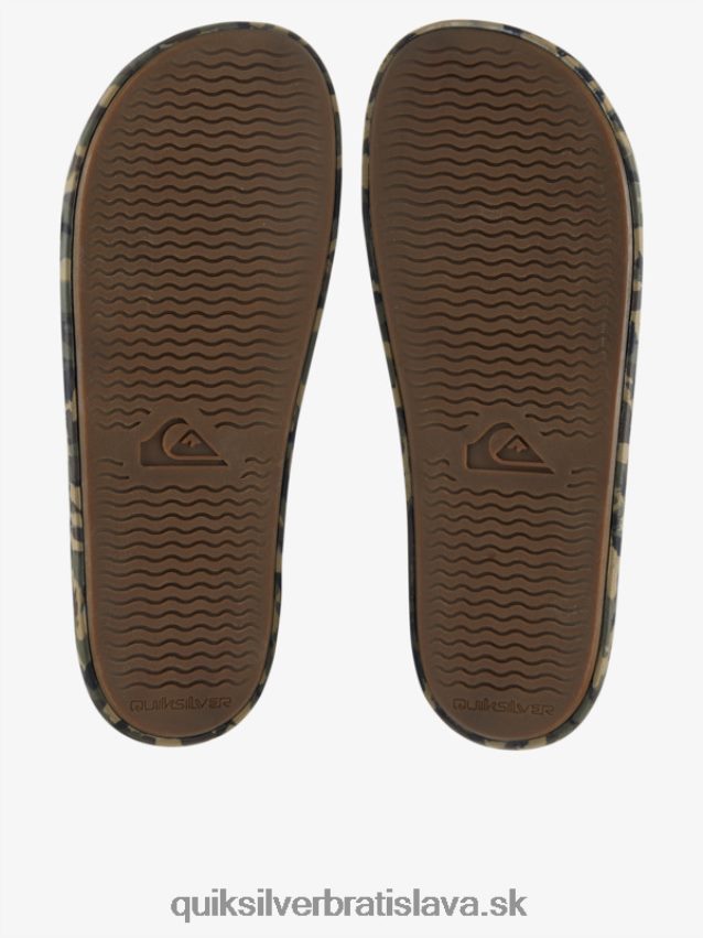 rivi slide slider sandále Quiksilver muži B80HXR761 zelená 2