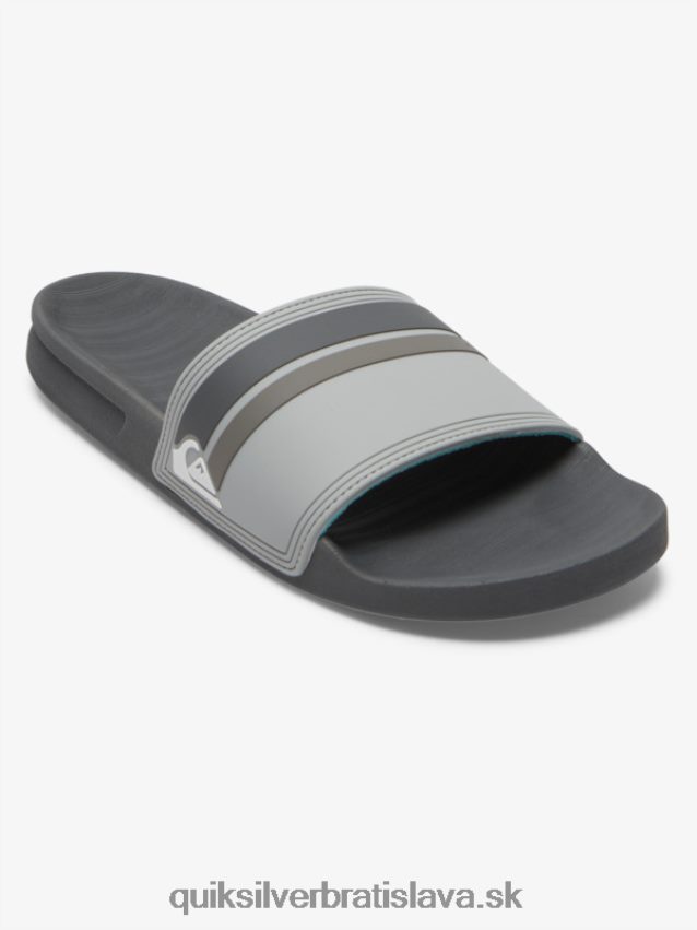 rivi slide slider sandále Quiksilver muži B80HXR762 šedá 2