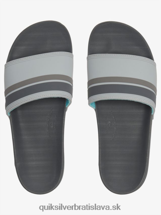 rivi slide slider sandále Quiksilver muži B80HXR762 šedá 2