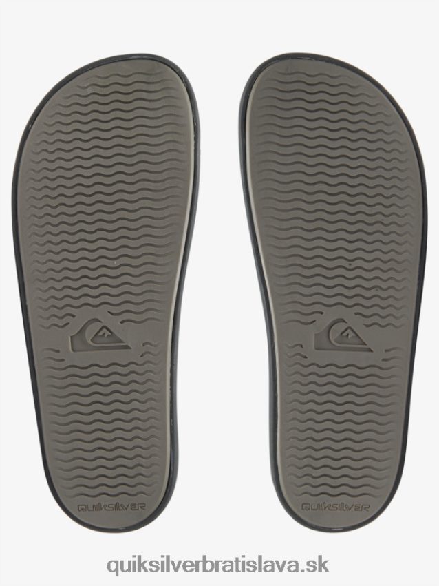 rivi slide slider sandále Quiksilver muži B80HXR762 šedá 2