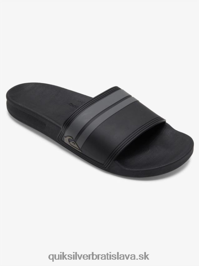 rivi slide slider sandále Quiksilver muži B80HXR763 čierna/sivá