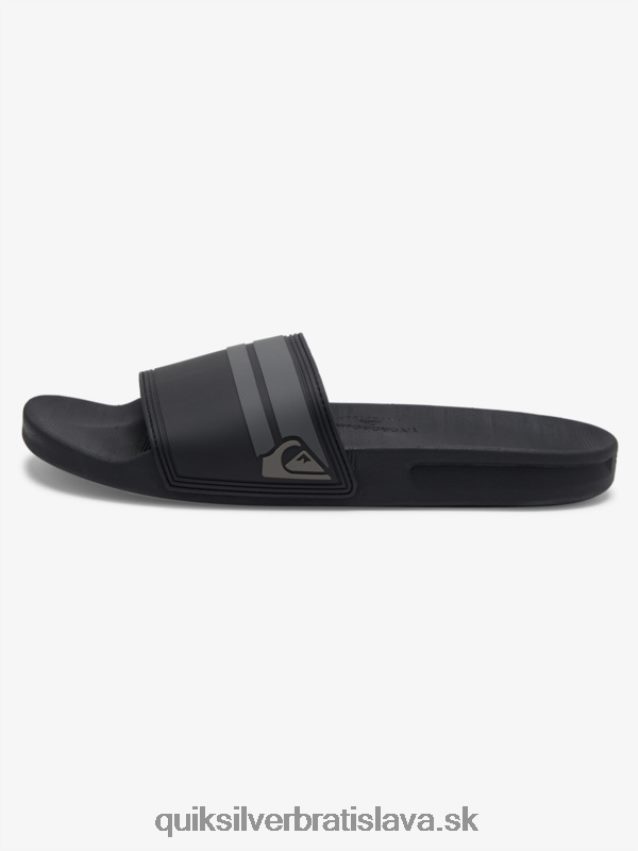 rivi slide slider sandále Quiksilver muži B80HXR763 čierna/sivá