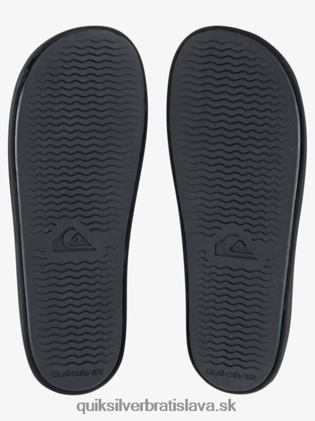 rivi slide slider sandále Quiksilver muži B80HXR763 čierna/sivá