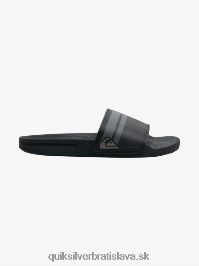 rivi slide slider sandále Quiksilver muži B80HXR763 čierna/sivá