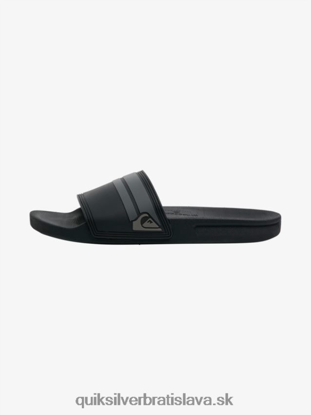 rivi slide slider sandále Quiksilver muži B80HXR763 čierna/sivá