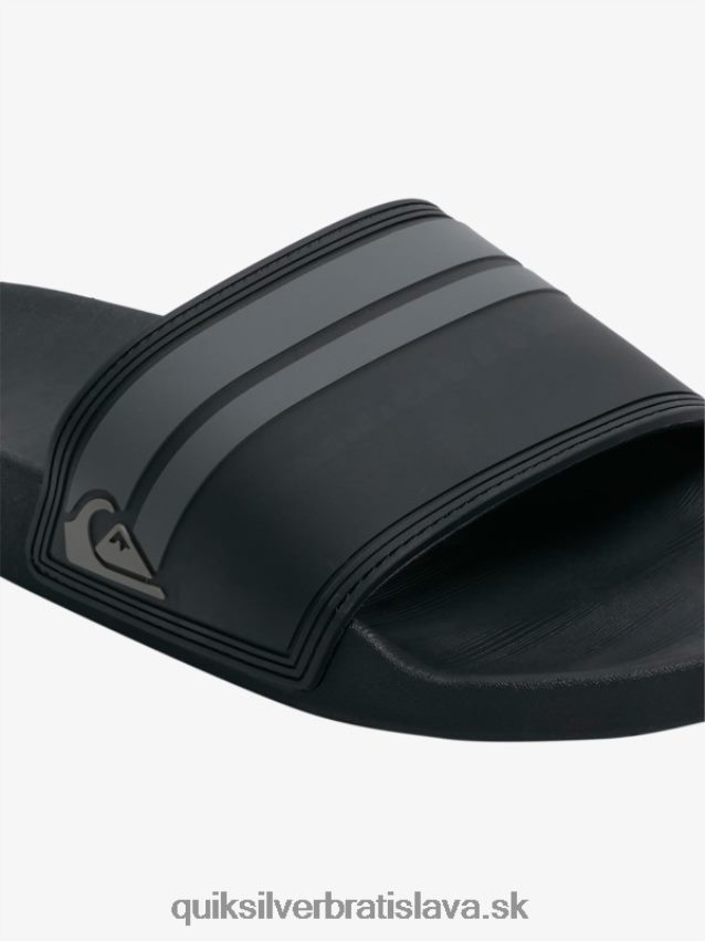 rivi slide slider sandále Quiksilver muži B80HXR763 čierna/sivá