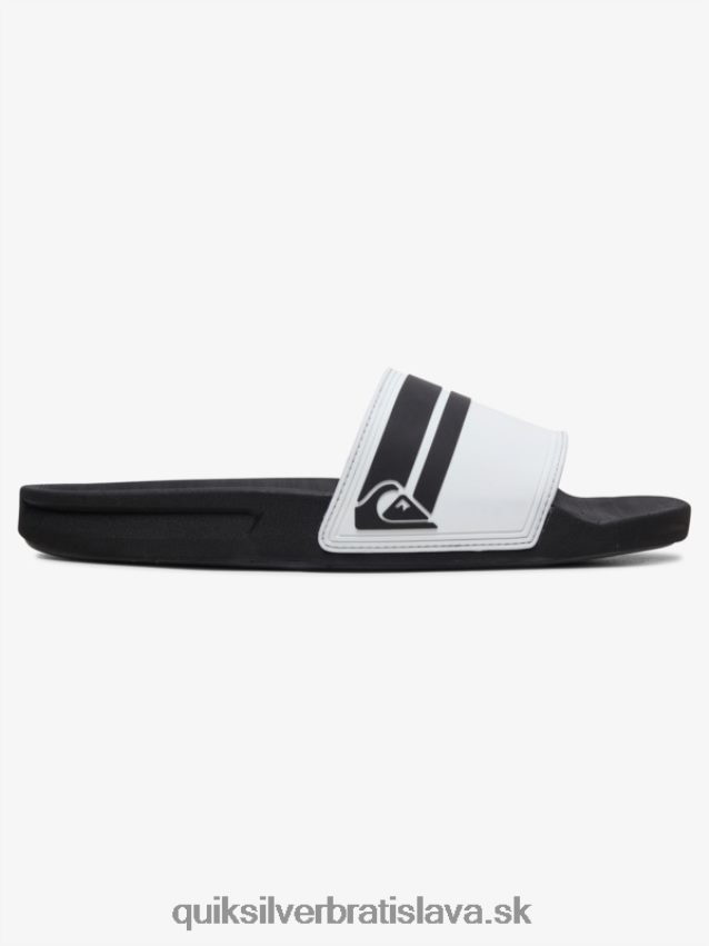 rivi slide slider sandále Quiksilver muži B80HXR765 biely čierny