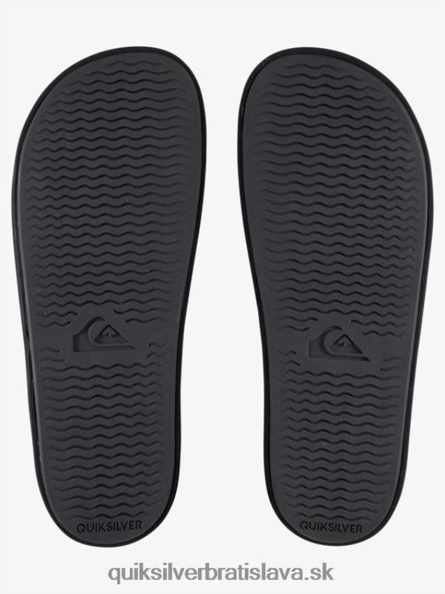 rivi slide slider sandále Quiksilver muži B80HXR765 biely čierny