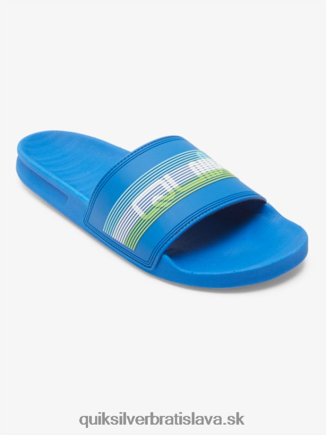 rivi wordmark slide slider sandále Quiksilver muži B80HXR685 modrá 4