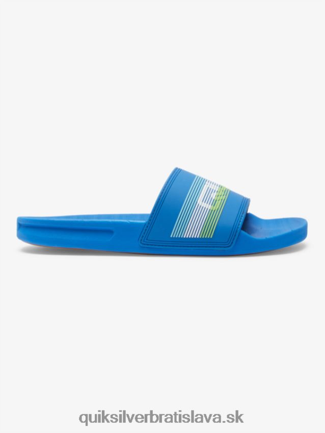 rivi wordmark slide slider sandále Quiksilver muži B80HXR685 modrá 4