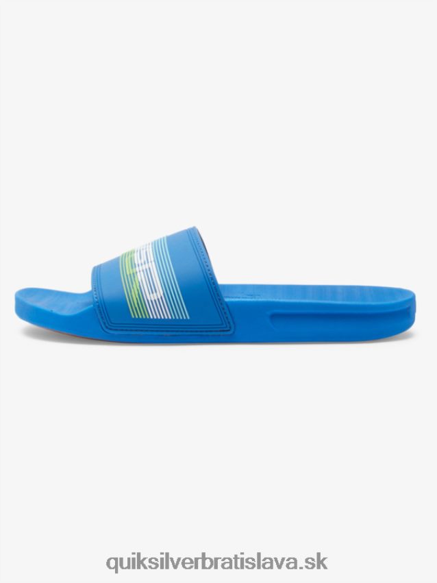 rivi wordmark slide slider sandále Quiksilver muži B80HXR685 modrá 4