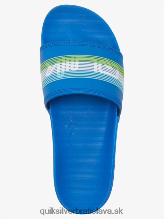 rivi wordmark slide slider sandále Quiksilver muži B80HXR685 modrá 4