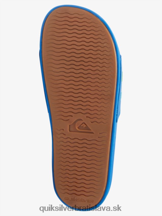 rivi wordmark slide slider sandále Quiksilver muži B80HXR685 modrá 4