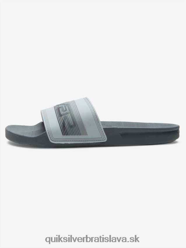 rivi wordmark slide slider sandále Quiksilver muži B80HXR687 šedá 1