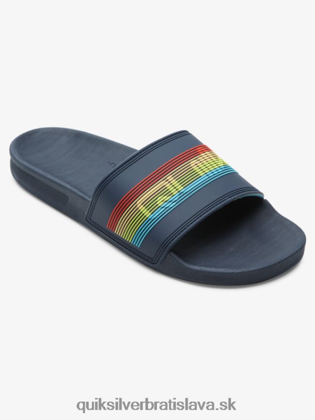 rivi wordmark slide slider sandále Quiksilver muži B80HXR688 modrá 3
