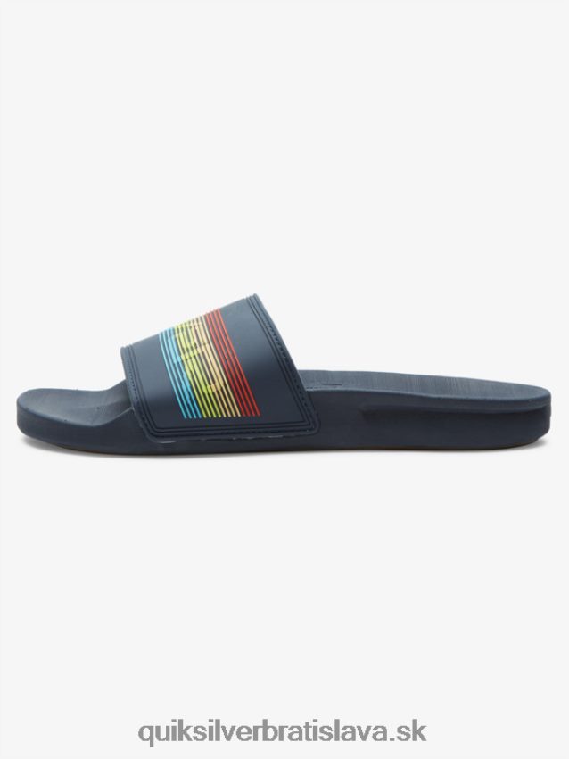 rivi wordmark slide slider sandále Quiksilver muži B80HXR688 modrá 3